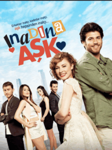 ジャン・ヤマンが主演したトルコドラマInadina Askのタイトル画像。