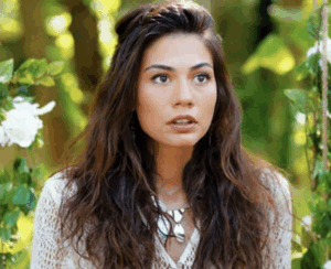 トルコの女優デメット・オズデミルの顔写真