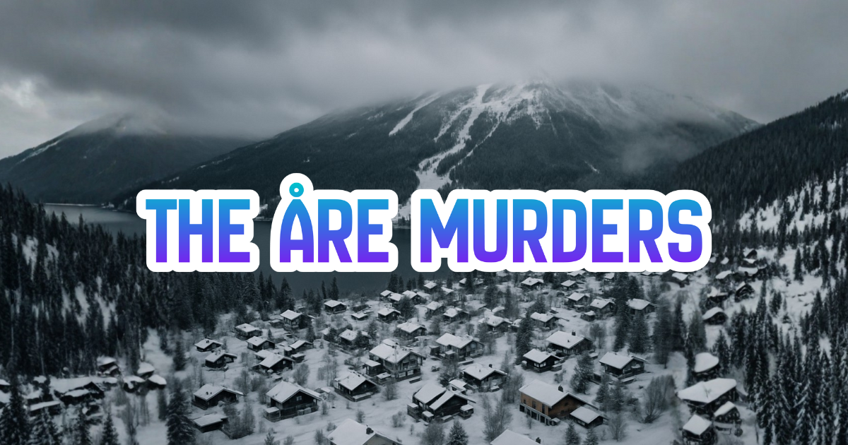 雪深いスキーリゾートの空撮の絵。